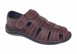 Sandale barbati casual din piele naturala Bordeaux GKR73VIS